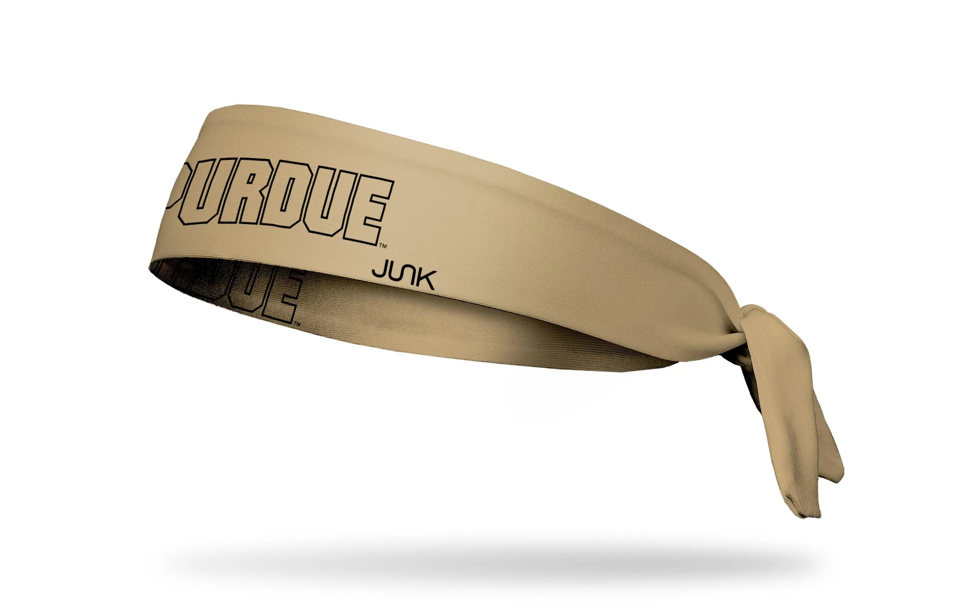 Purdue University: Wordmark Gold Flex Tie Headband sold by JUNK Brands
