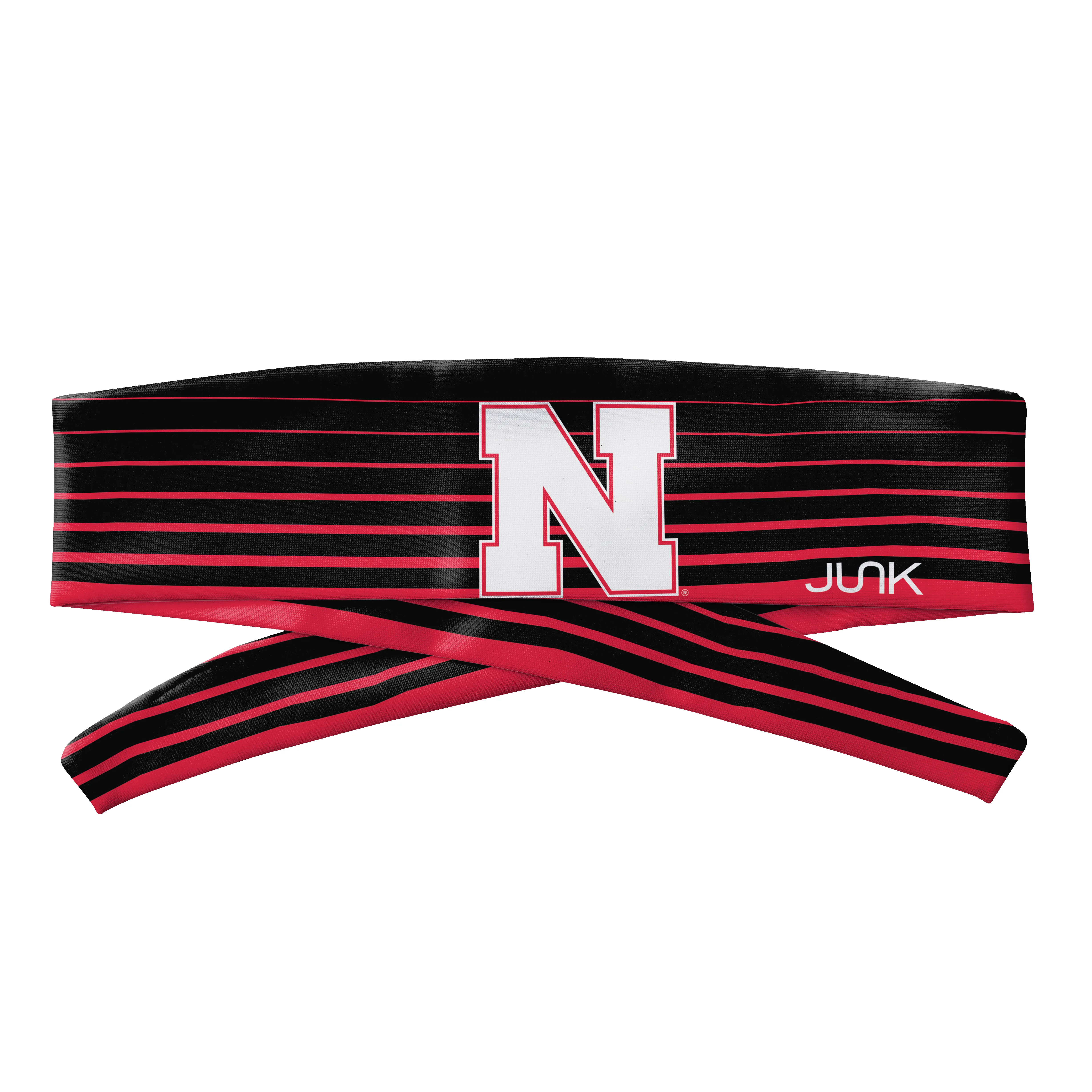University of Nebraska: Gradient Stripe Flex Tie Headband sold by JUNK Brands product image thumbnail 3
