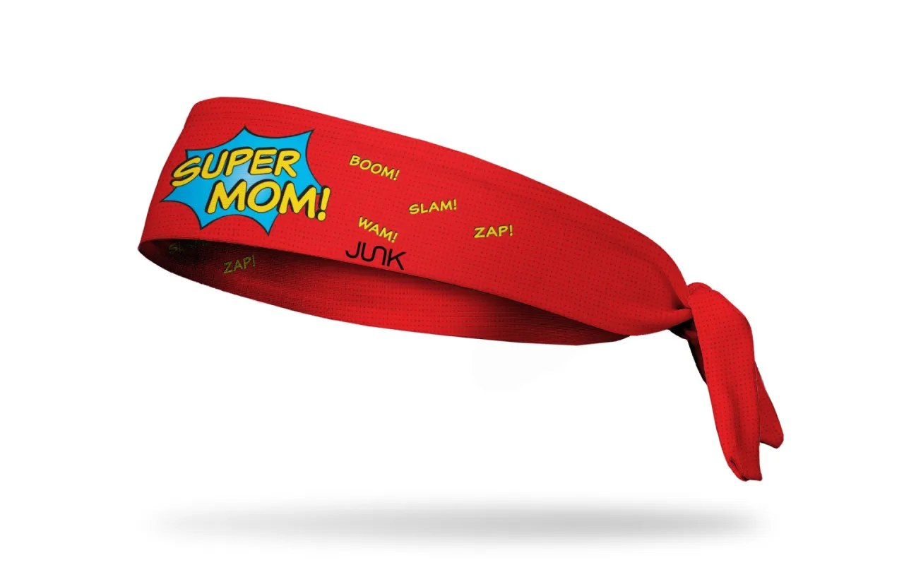 Super Mom Tie Headband sold by JUNK Brands