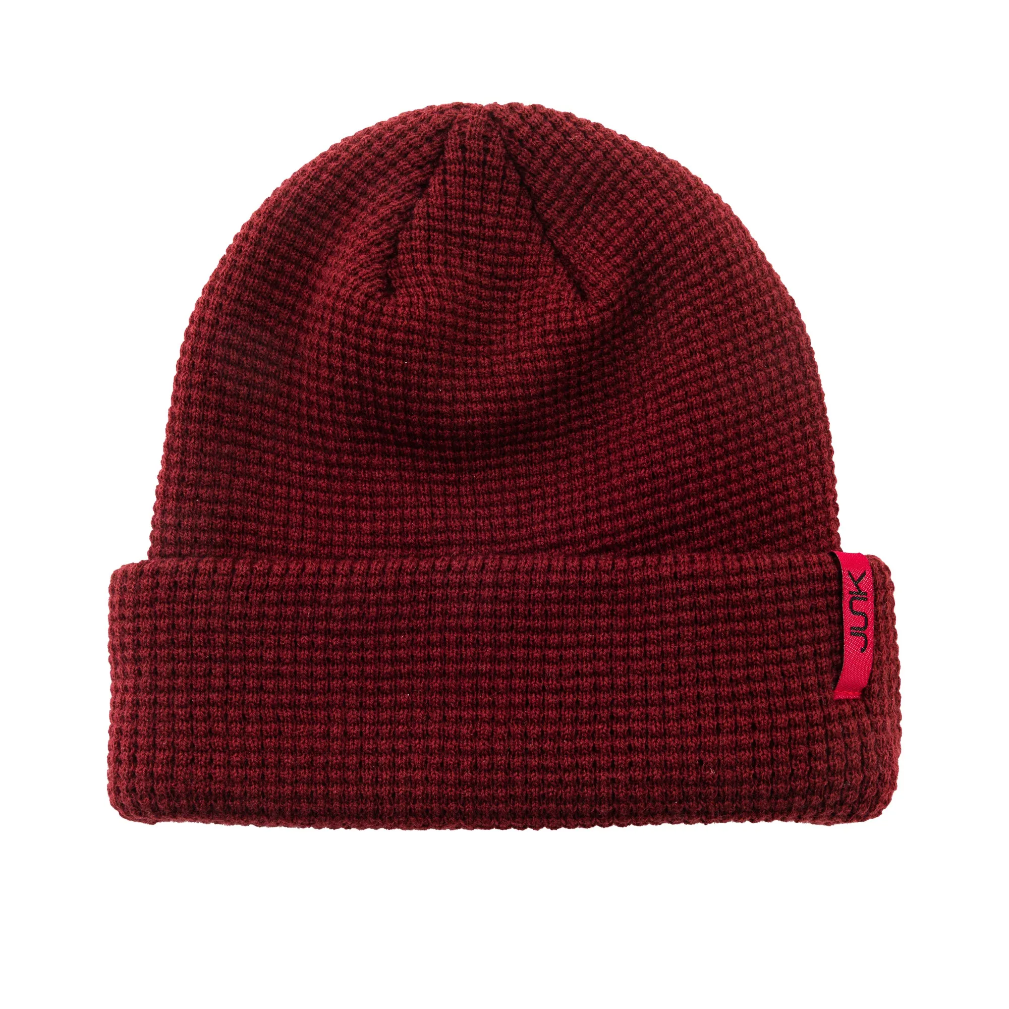 Maroon Waffle Knit Beanie sold by JUNK Brands product image thumbnail 2