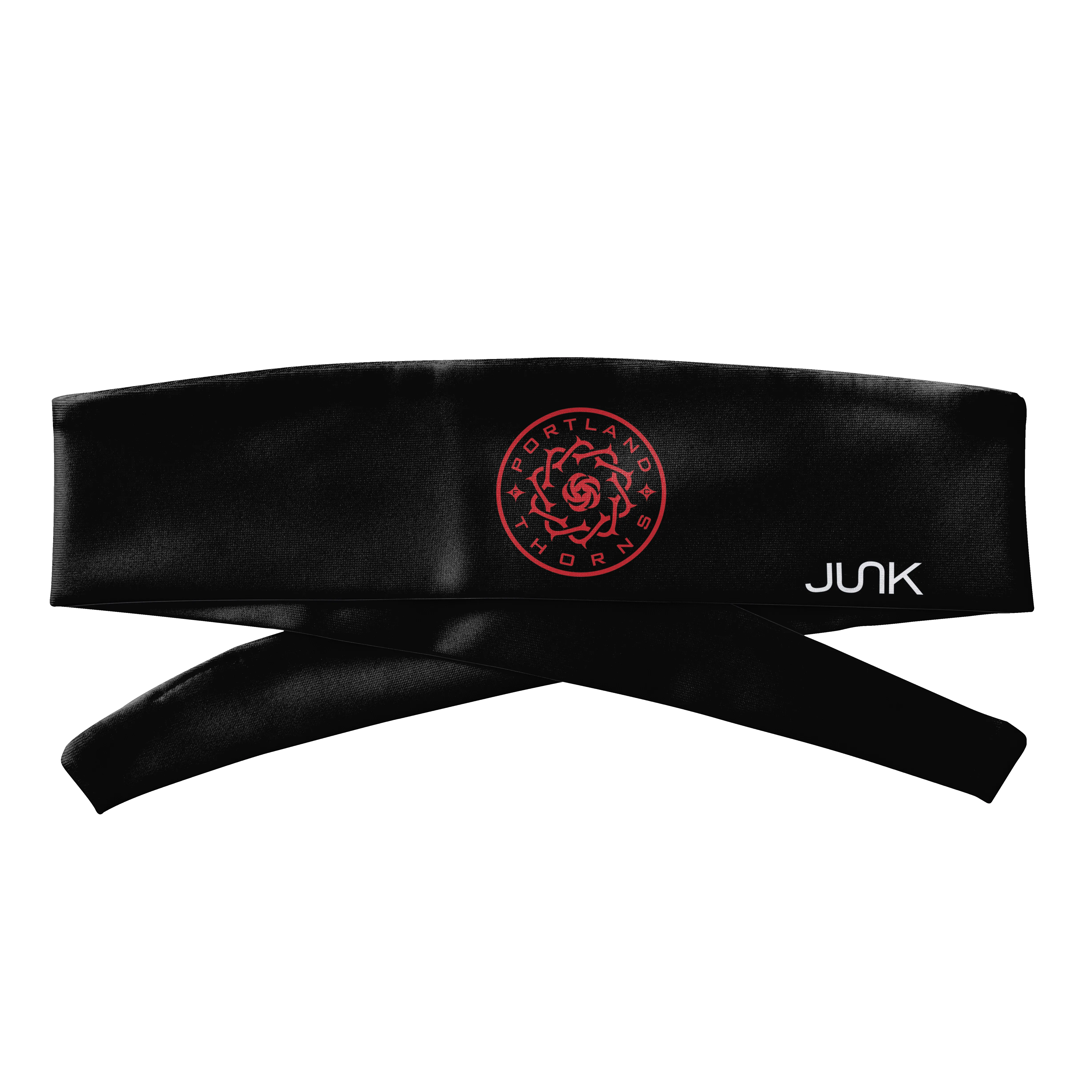 Portland Thorns FC: Logo Black Flex Tie Headband sold by JUNK Brands product image thumbnail 3