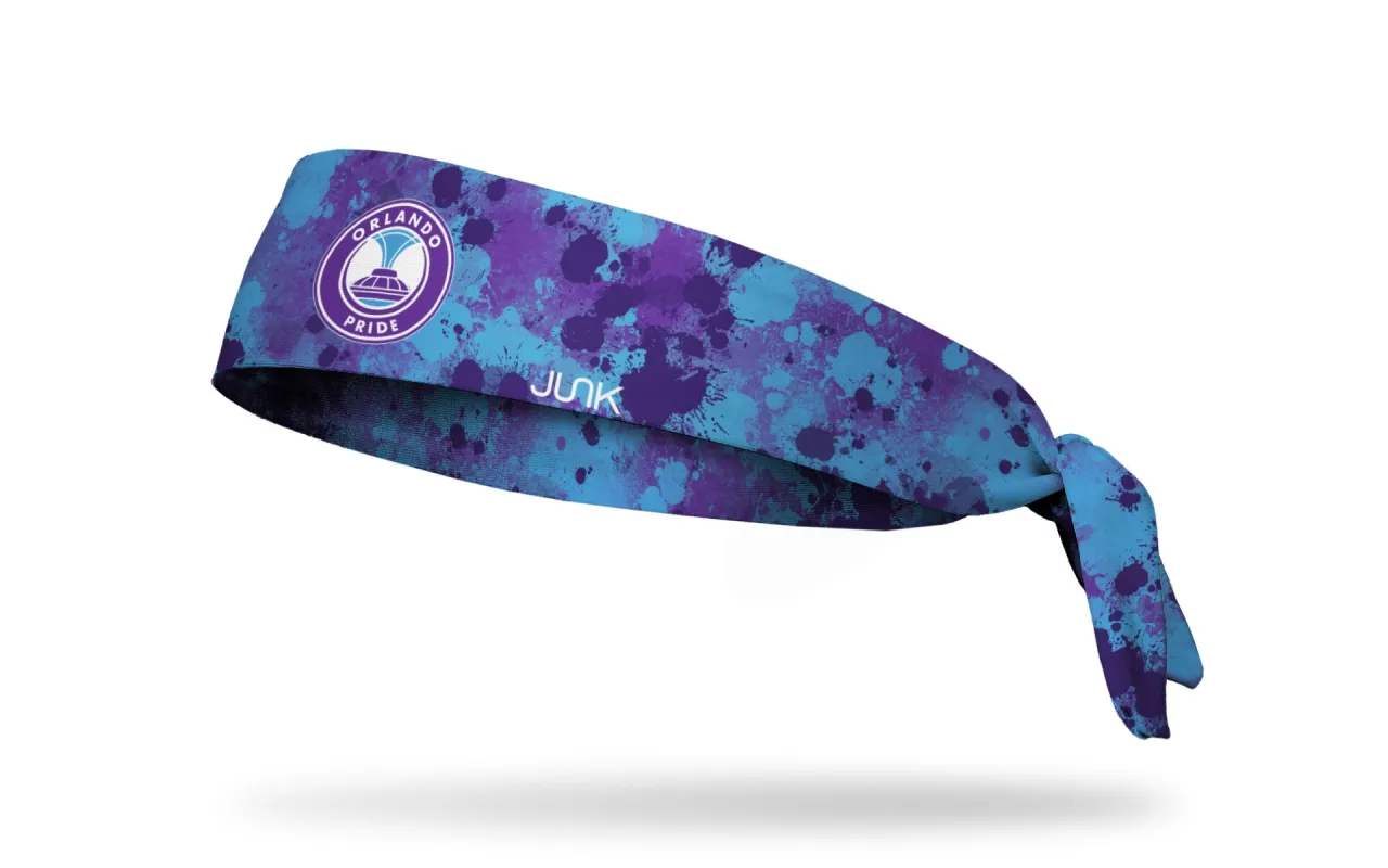 Orlando Pride: Splatter Flex Tie Headband sold by JUNK Brands