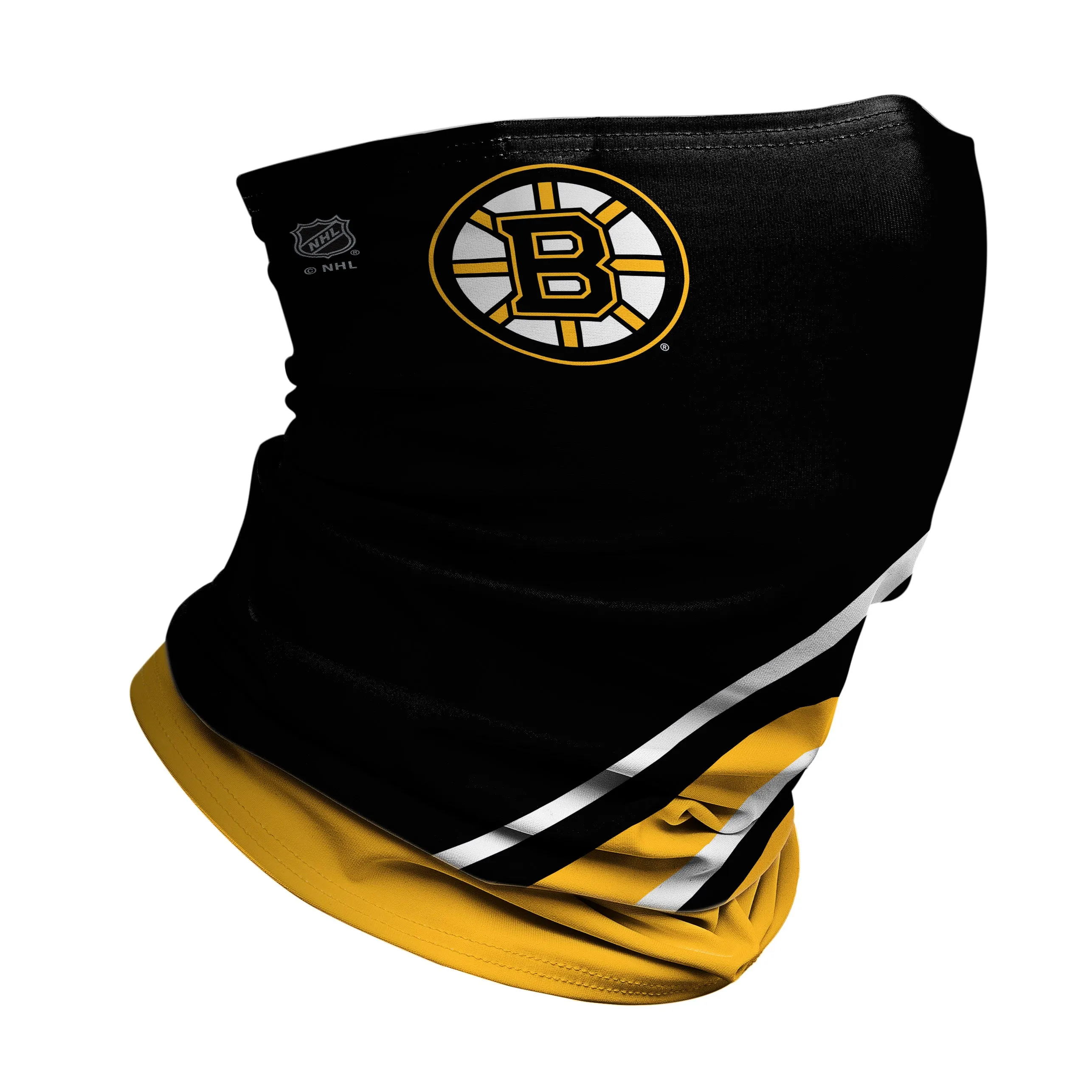 Boston Bruins: Logo Stripe Winter Gaiter sold by JUNK Brands