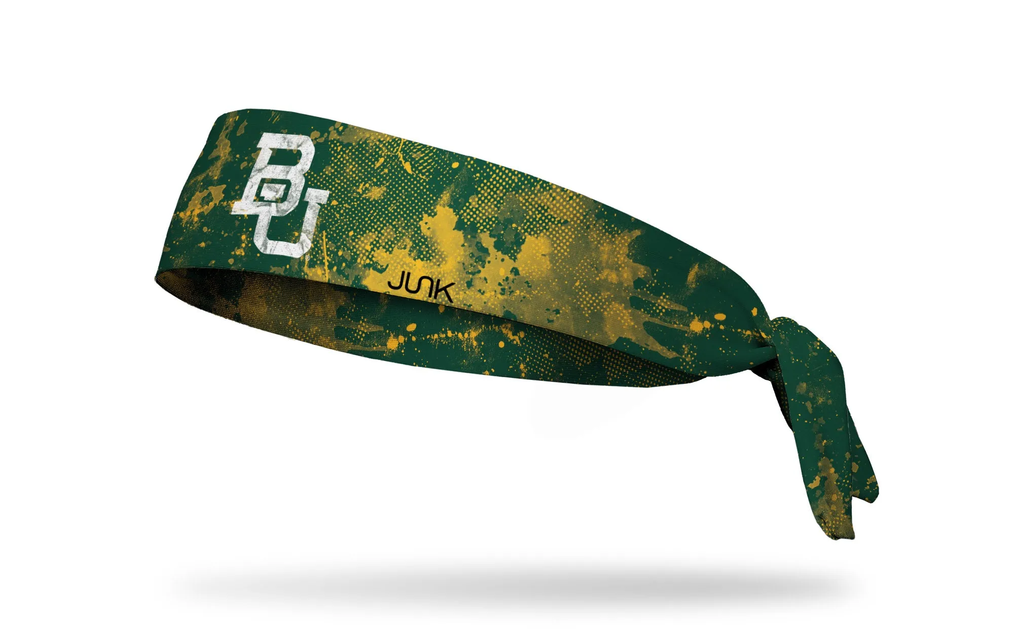 Baylor University: Grunge Green Flex Tie Headband sold by JUNK Brands