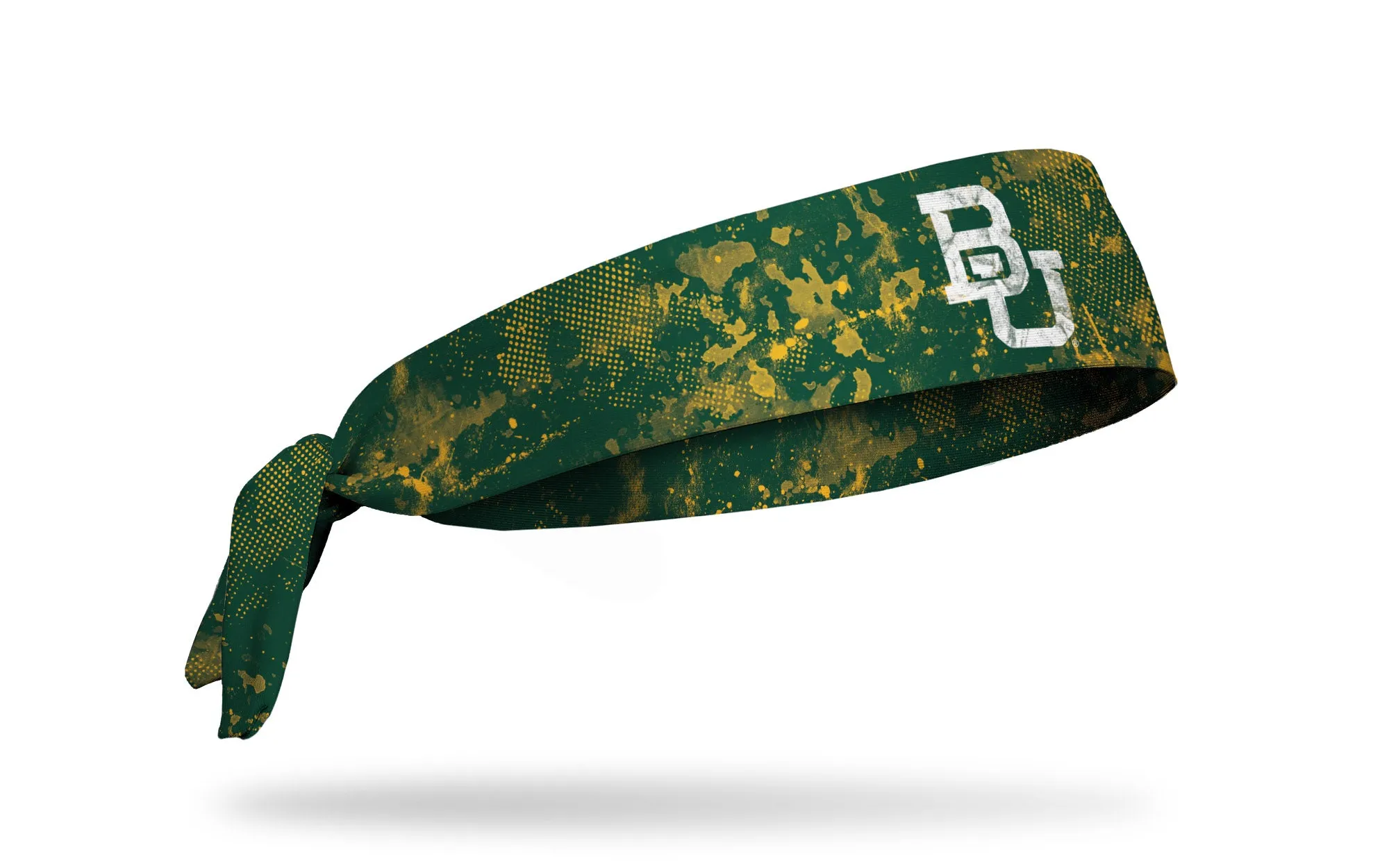Baylor University: Grunge Green Flex Tie Headband sold by JUNK Brands product image thumbnail 2