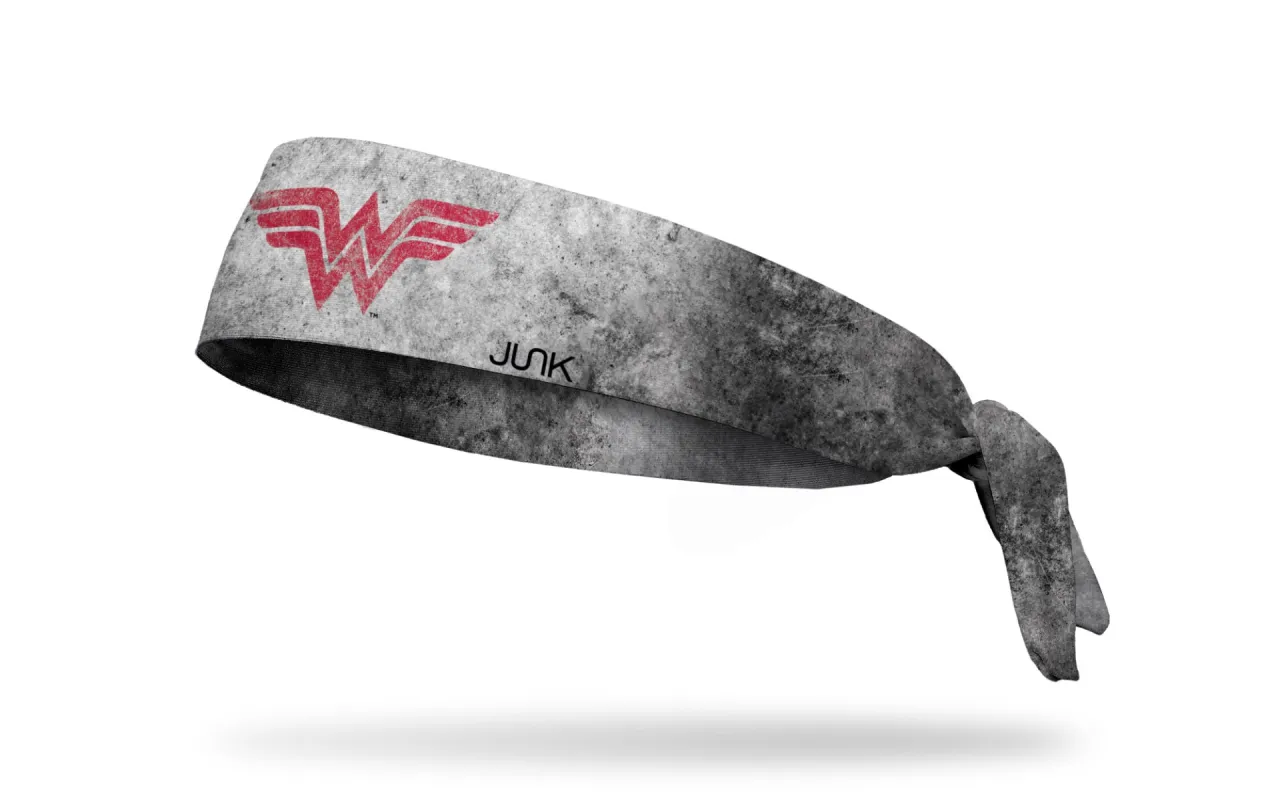 Wonder Woman: Red Logo Grunge Flex Tie Headband sold by JUNK Brands