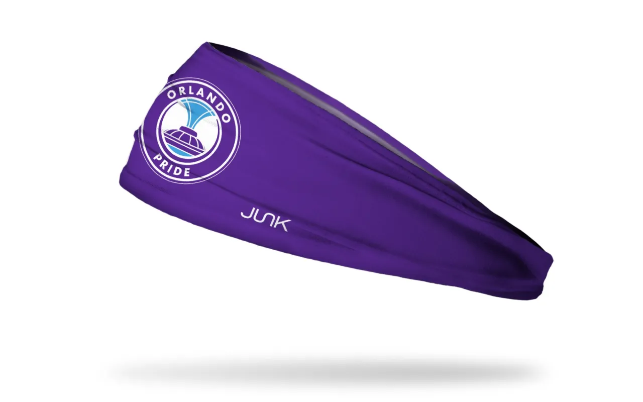 Orlando Pride: Logo Purple Big Bang Lite Headband sold by JUNK Brands