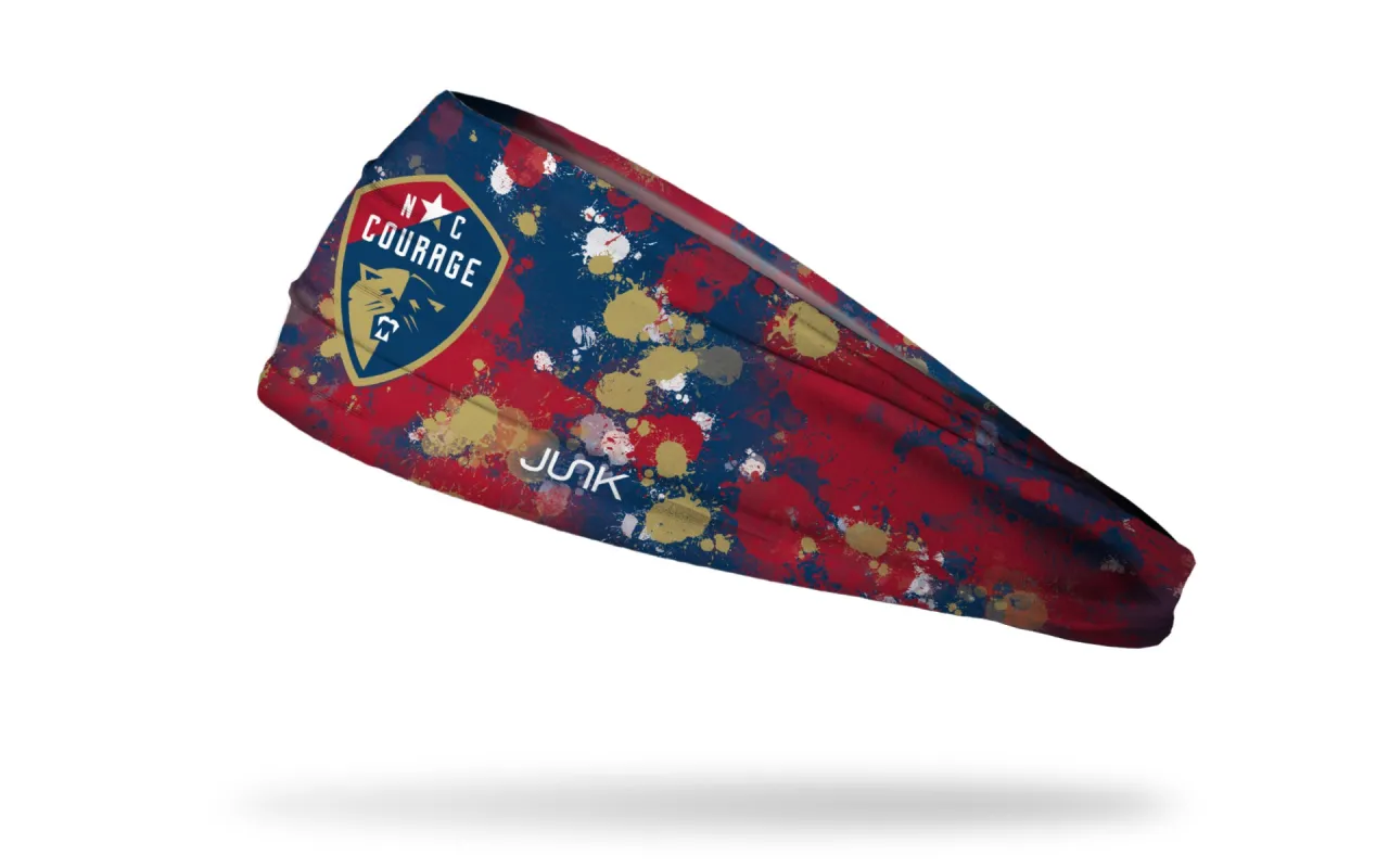 North Carolina Courage: Splatter Big Bang Lite Headband sold by JUNK Brands