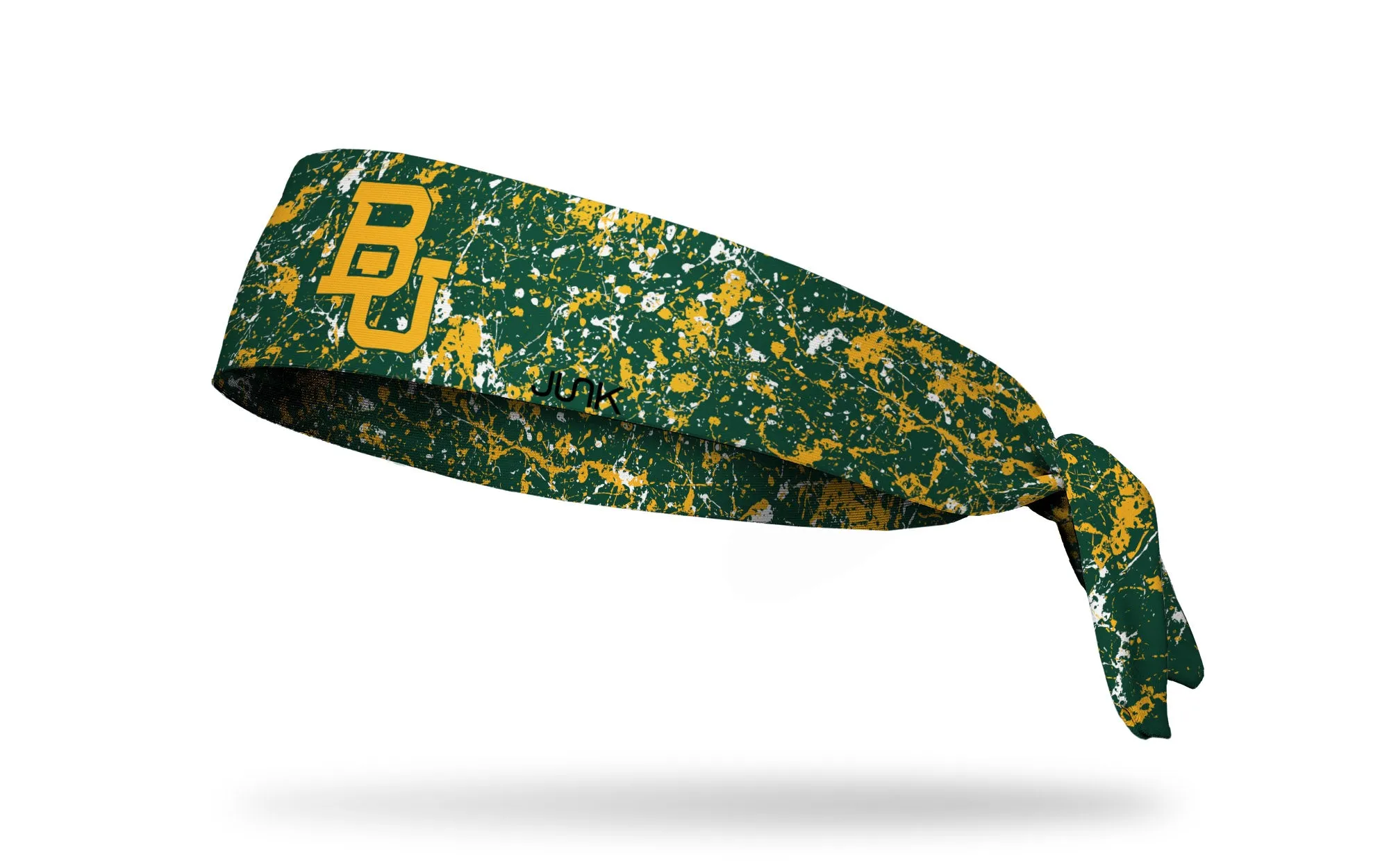 Baylor University: Splatter Green Flex Tie Headband sold by JUNK Brands