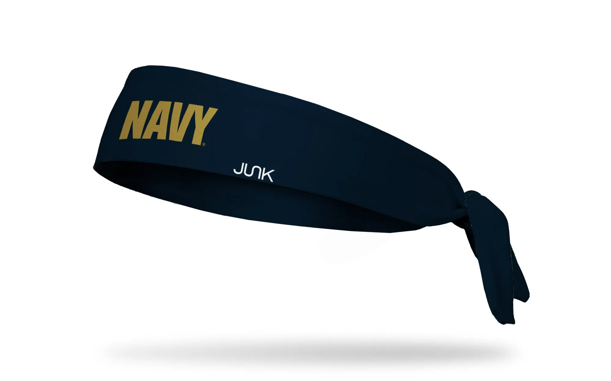Navy: Wordmark Navy Flex Tie Headband sold by JUNK Brands product image thumbnail 2