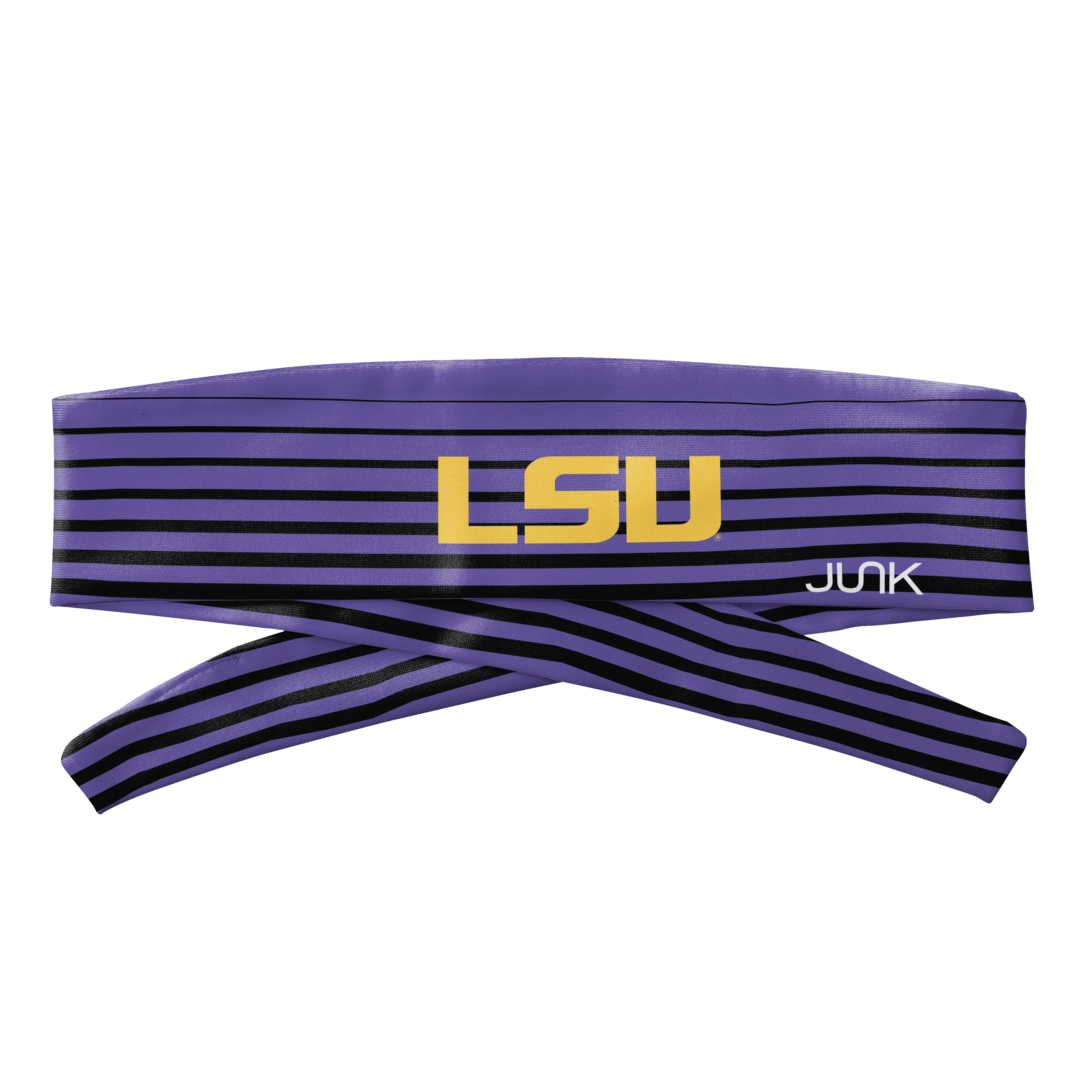 Louisiana State University: Gradient Stripe Flex Tie Headband sold by JUNK Brands product image thumbnail 3