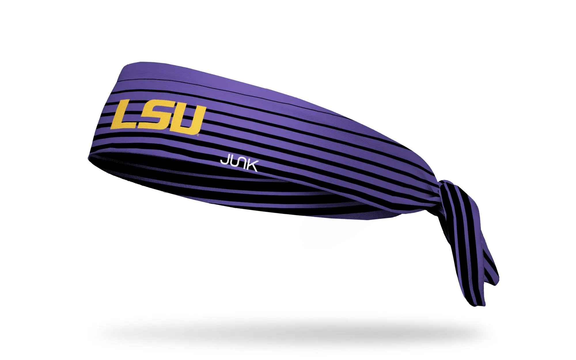 Louisiana State University: Gradient Stripe Flex Tie Headband sold by JUNK Brands