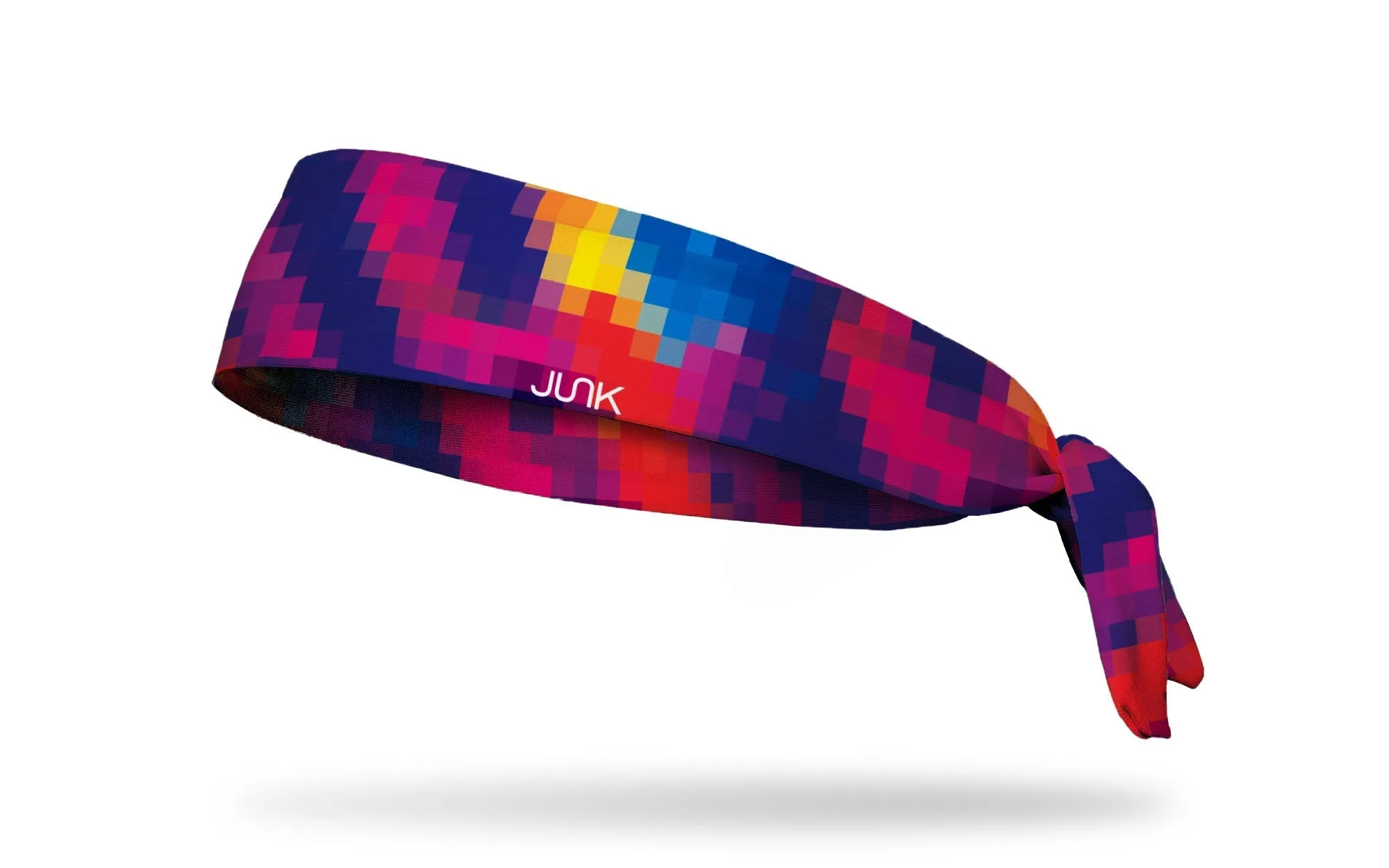 8 Bit Rainbow Tie Headband sold by JUNK Brands