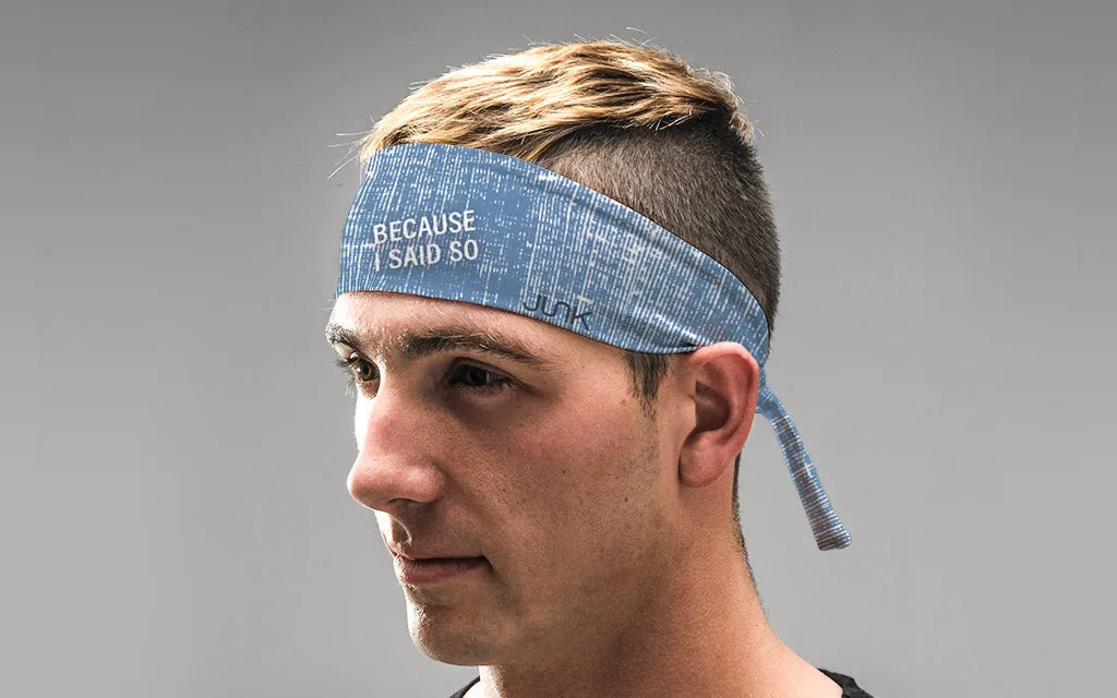 Because I Said So Tie Headband sold by JUNK Brands product image thumbnail 3