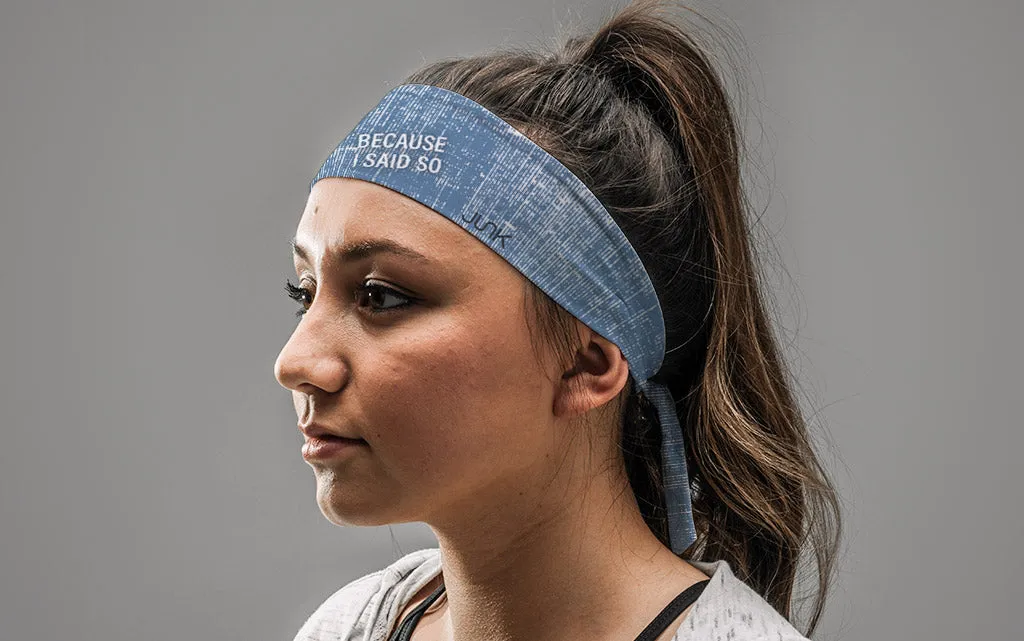 Because I Said So Tie Headband sold by JUNK Brands product image thumbnail 4