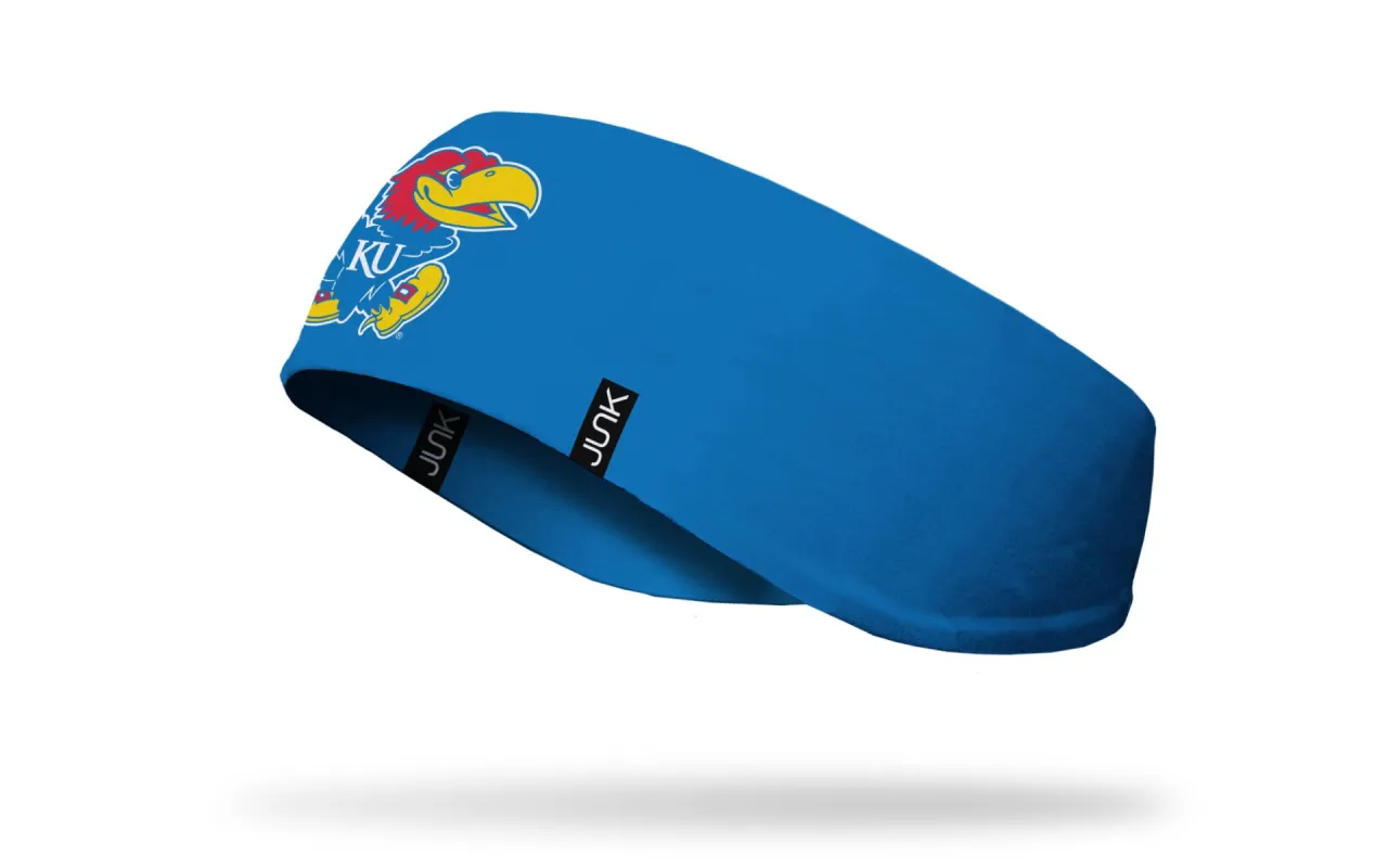 University of Kansas: Jayhawk Blue Ear Warmer sold by JUNK Brands