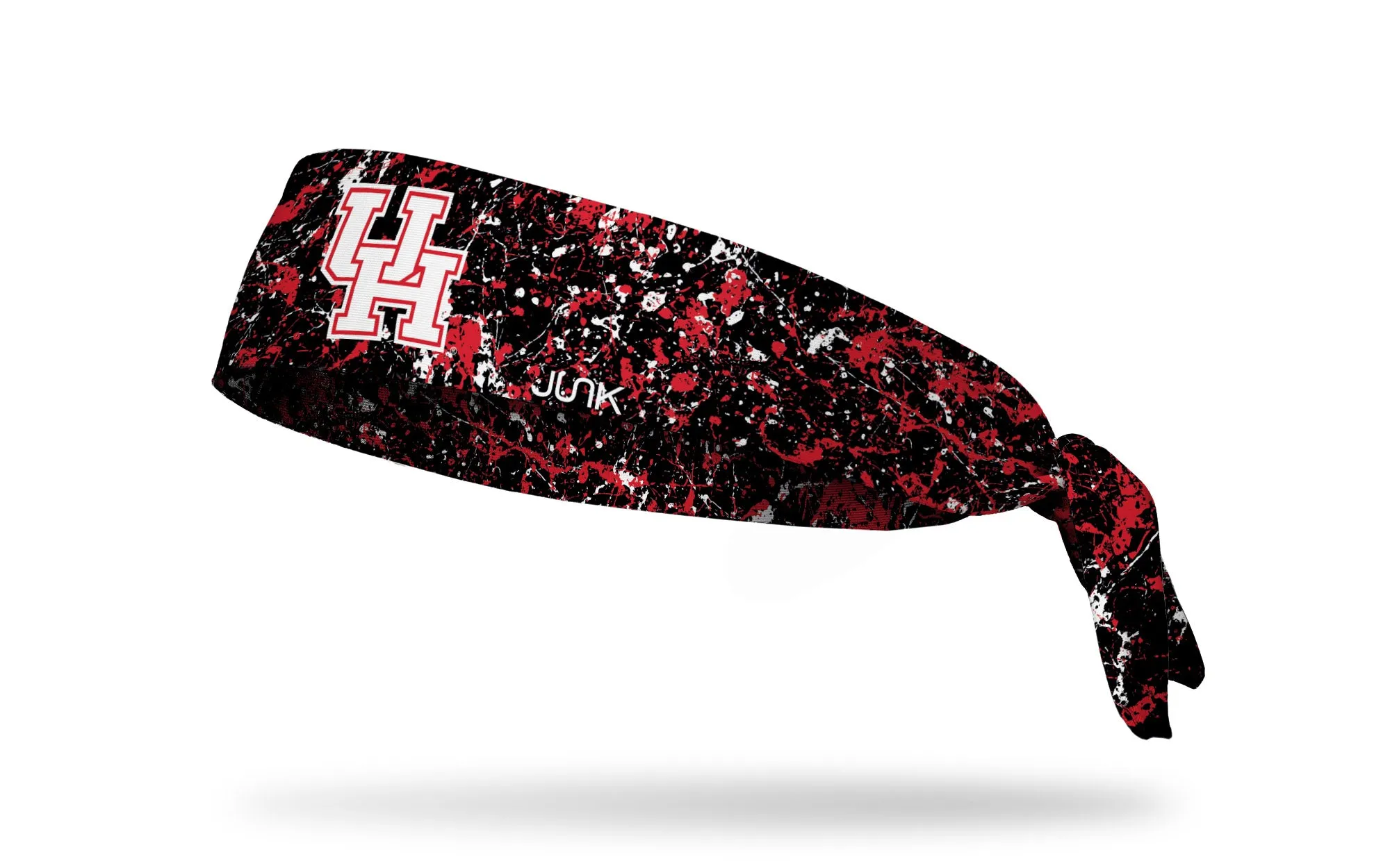 University of Houston: Splatter Black Flex Tie Headband sold by JUNK Brands