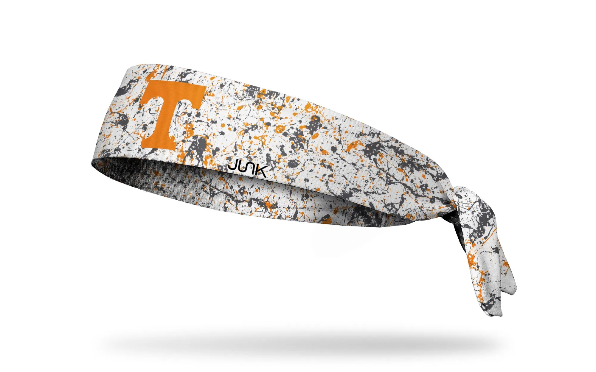 University of Tennessee: Splatter White Flex Tie Headband sold by JUNK Brands