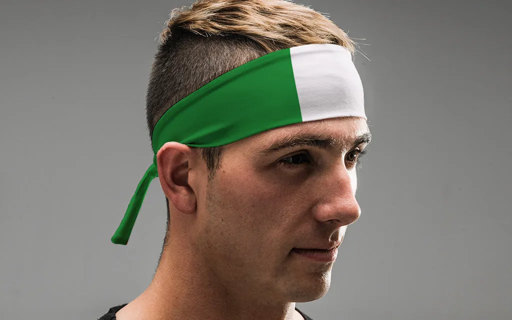 Italy Flag Tie Headband sold by JUNK Brands product image thumbnail 4