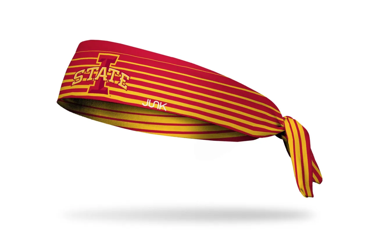 Iowa State University: Gradient Stripe Flex Tie Headband sold by JUNK Brands