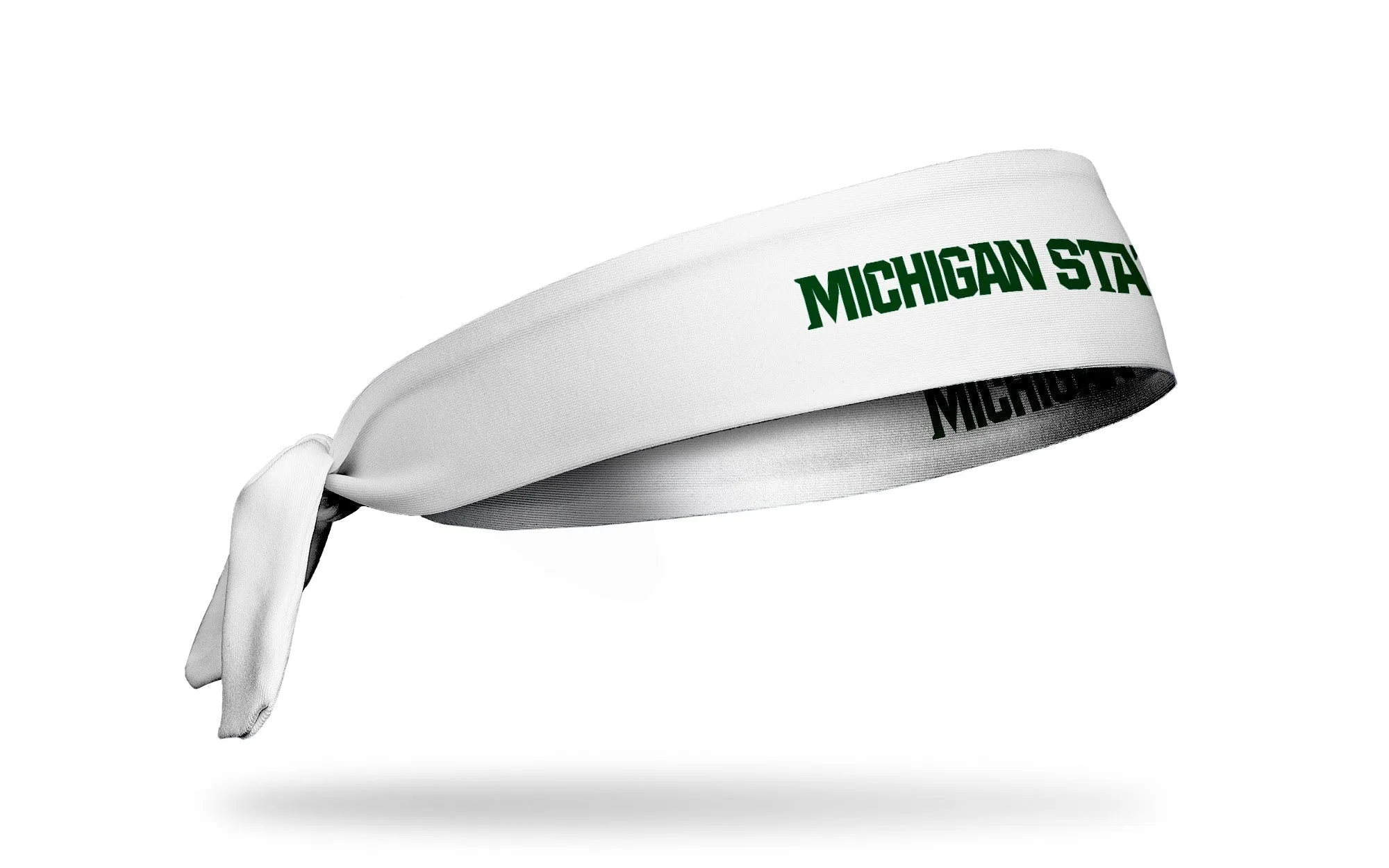 Michigan State University: Wordmark White Flex Tie Headband sold by JUNK Brands product image thumbnail 2