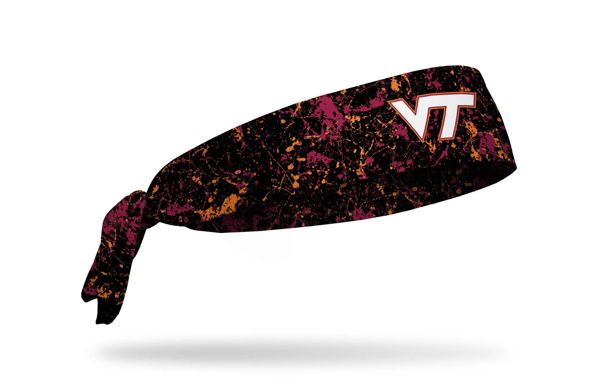 Virginia Tech: Splatter Black Flex Tie Headband sold by JUNK Brands product image thumbnail 2