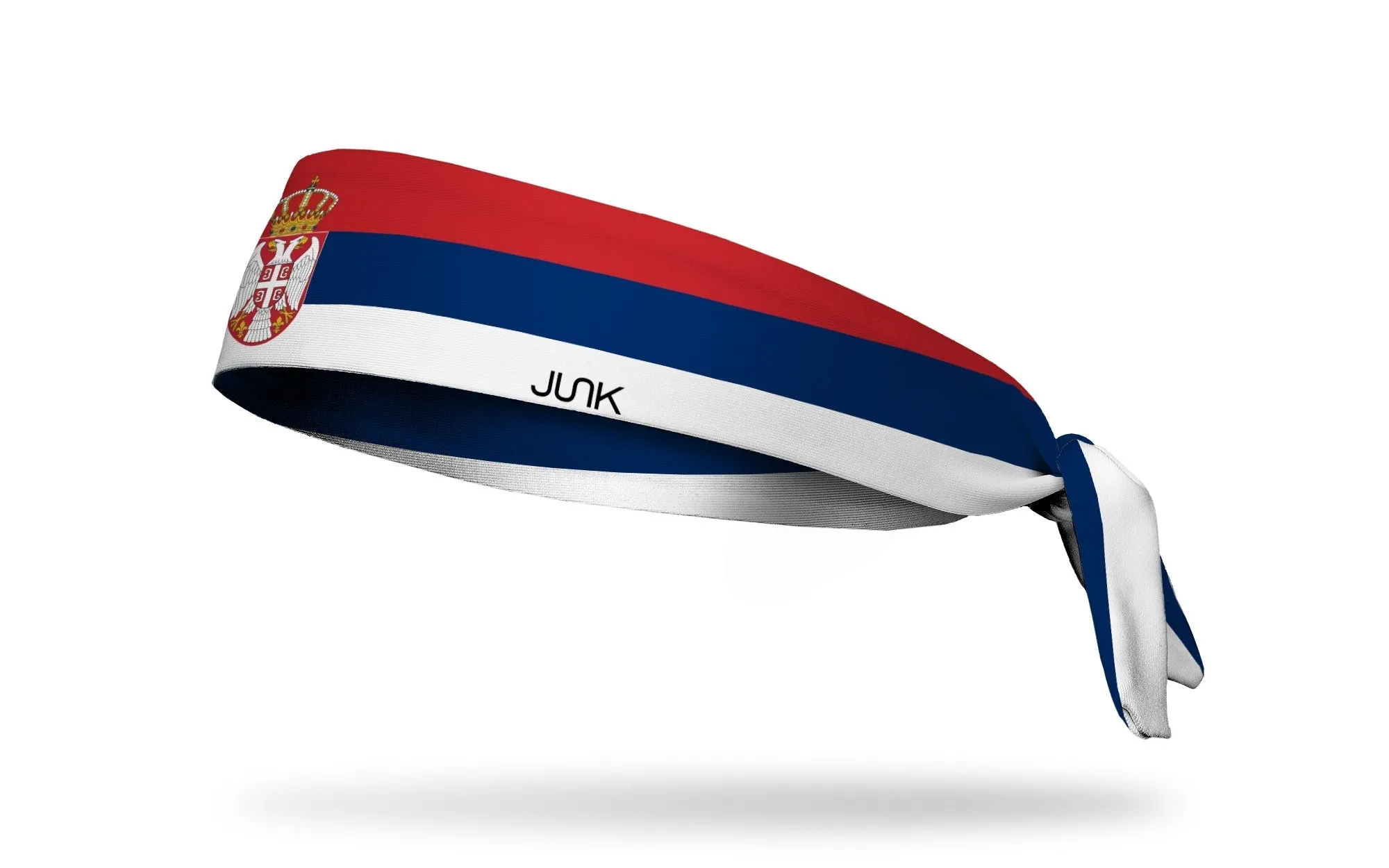 Serbia Flag Flex Tie Headband sold by JUNK Brands product image thumbnail 2