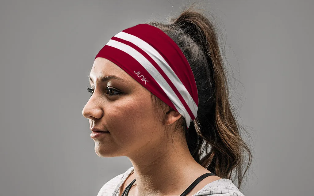 Varsity Stripe (Maroon) Big Bang Lite Headband sold by JUNK Brands product image thumbnail 3