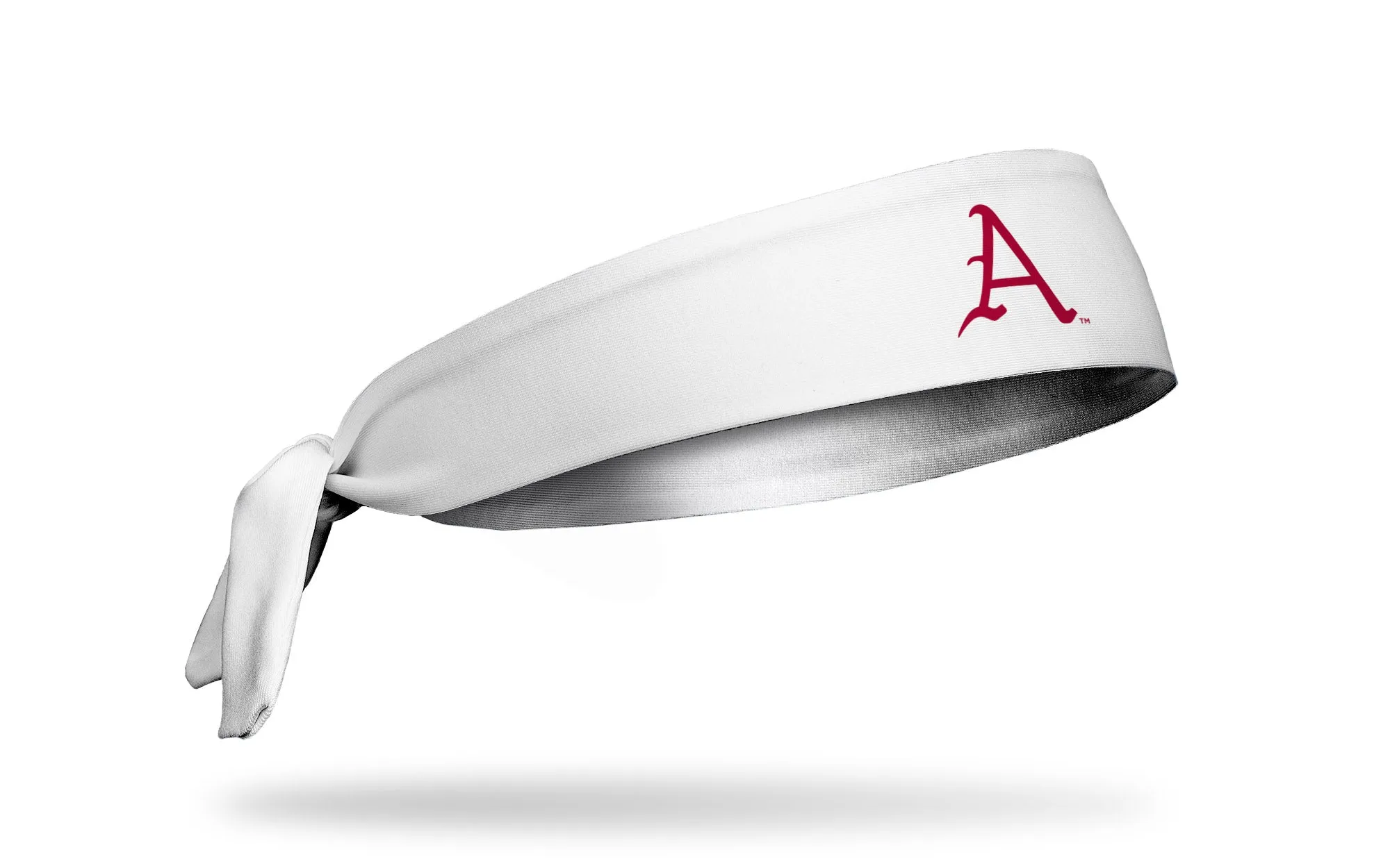 University of Arkansas: Baseball Logo White Flex Tie Headband sold by JUNK Brands product image thumbnail 2
