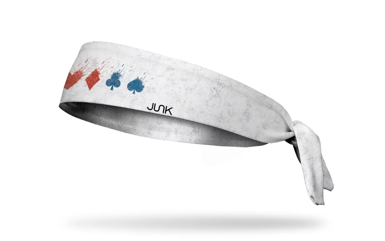 Harley Quinn: Full Suit White Flex Tie Headband sold by JUNK Brands