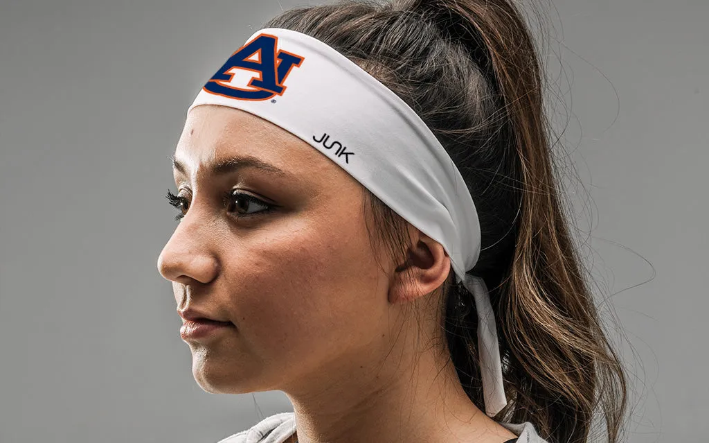 Auburn University: Logo White Flex Tie Headband sold by JUNK Brands product image thumbnail 3