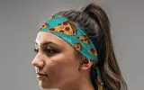 Cheesy Affection Flex Tie Headband sold by JUNK Brands
