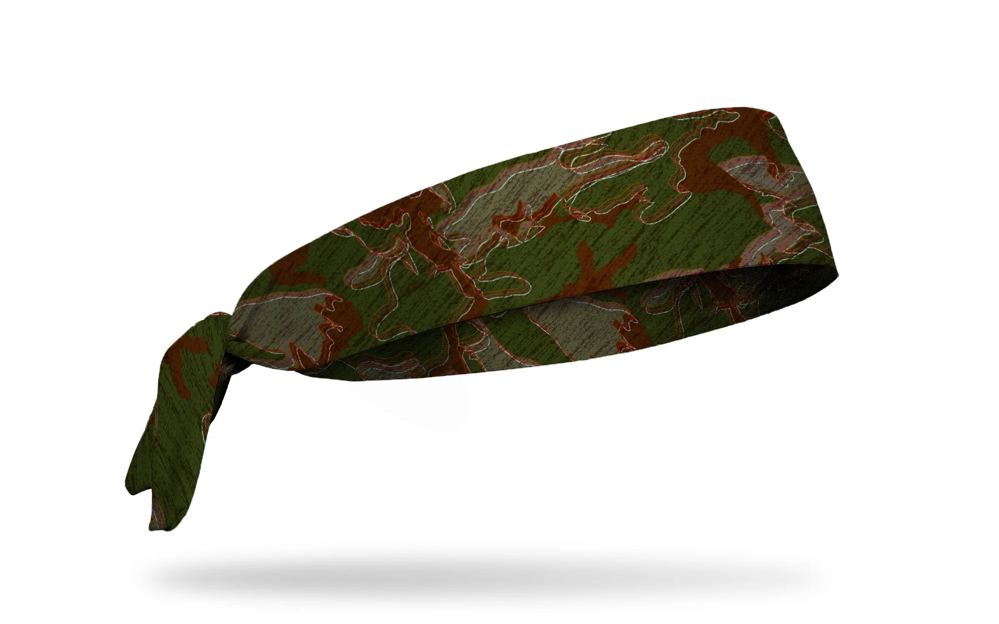 Glitch Camo Green Tie Headband sold by JUNK Brands product image thumbnail 2