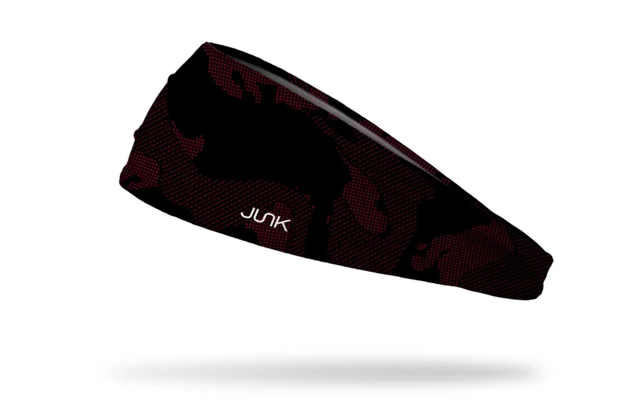 Veil: NanoWeave Red Black Big Bang Lite Headband sold by JUNK Brands