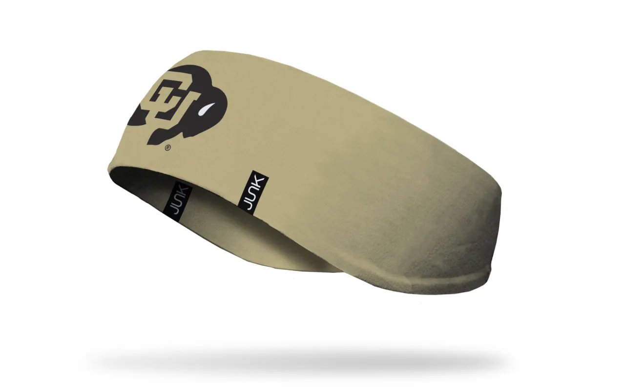 University of Colorado: Logo Gold Ear Warmer sold by JUNK Brands