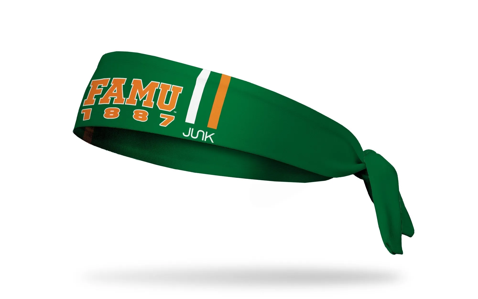 Florida A&M University: Varsity Stripe Tie Headband sold by JUNK Brands