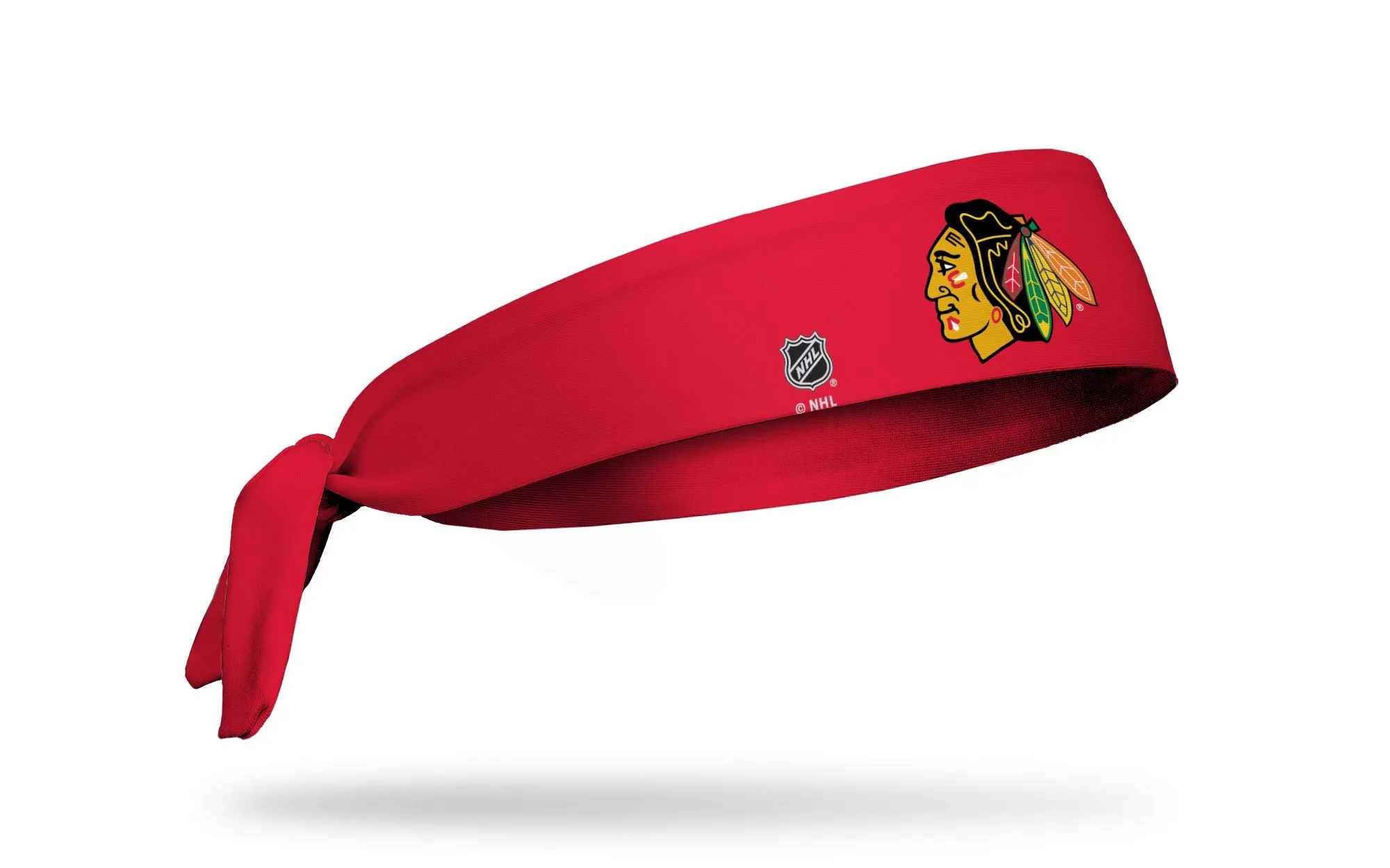 Chicago Blackhawks: Logo Red Flex Tie Headband sold by JUNK Brands product image thumbnail 2