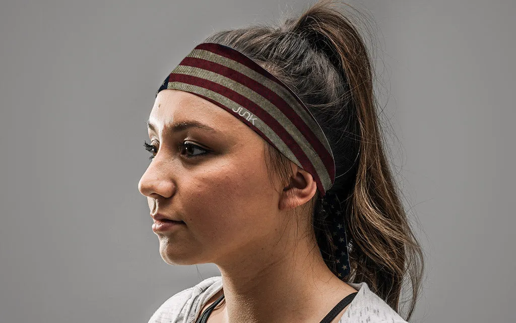 Ol' Glory Flex Tie Headband sold by JUNK Brands product image thumbnail 3