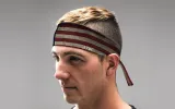 Ol' Glory Flex Tie Headband sold by JUNK Brands
