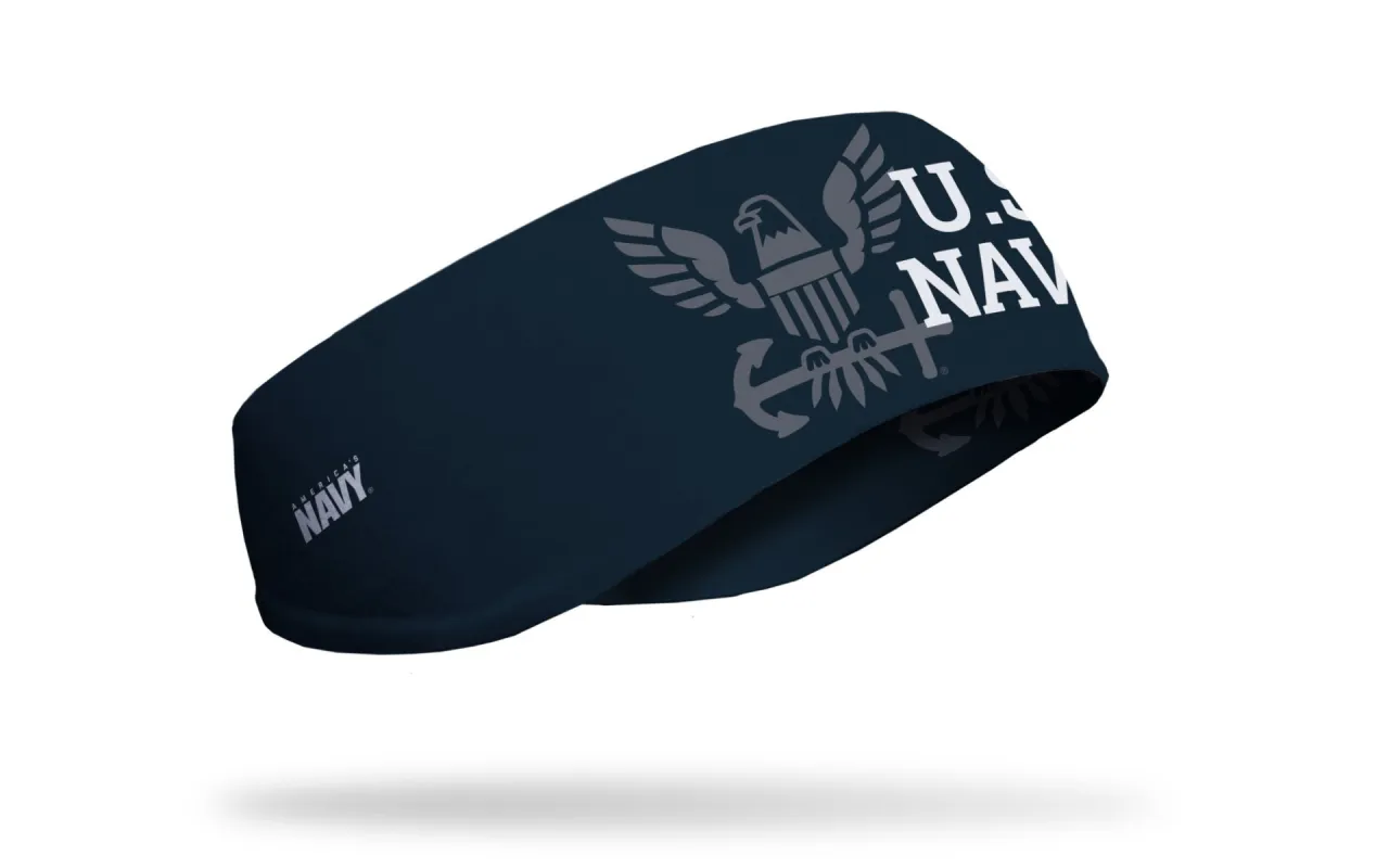 Navy: Eagle Icon Navy Ear Warmer sold by JUNK Brands