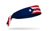 Puerto Rico Painted Flag Flex Tie Headband sold by JUNK Brands