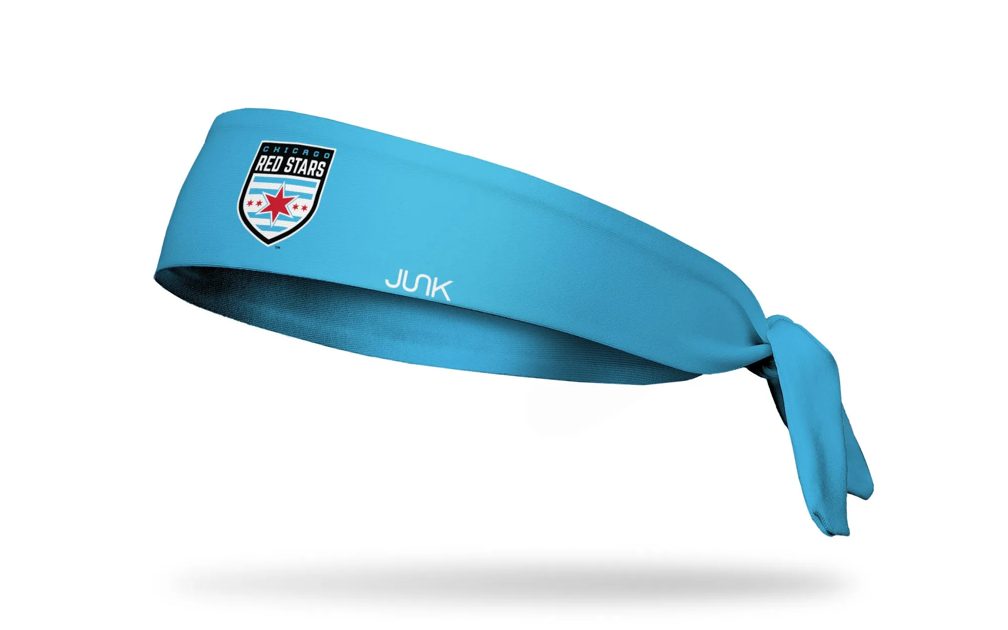 Chicago Stars FC: Logo Blue Flex Tie Headband sold by JUNK Brands