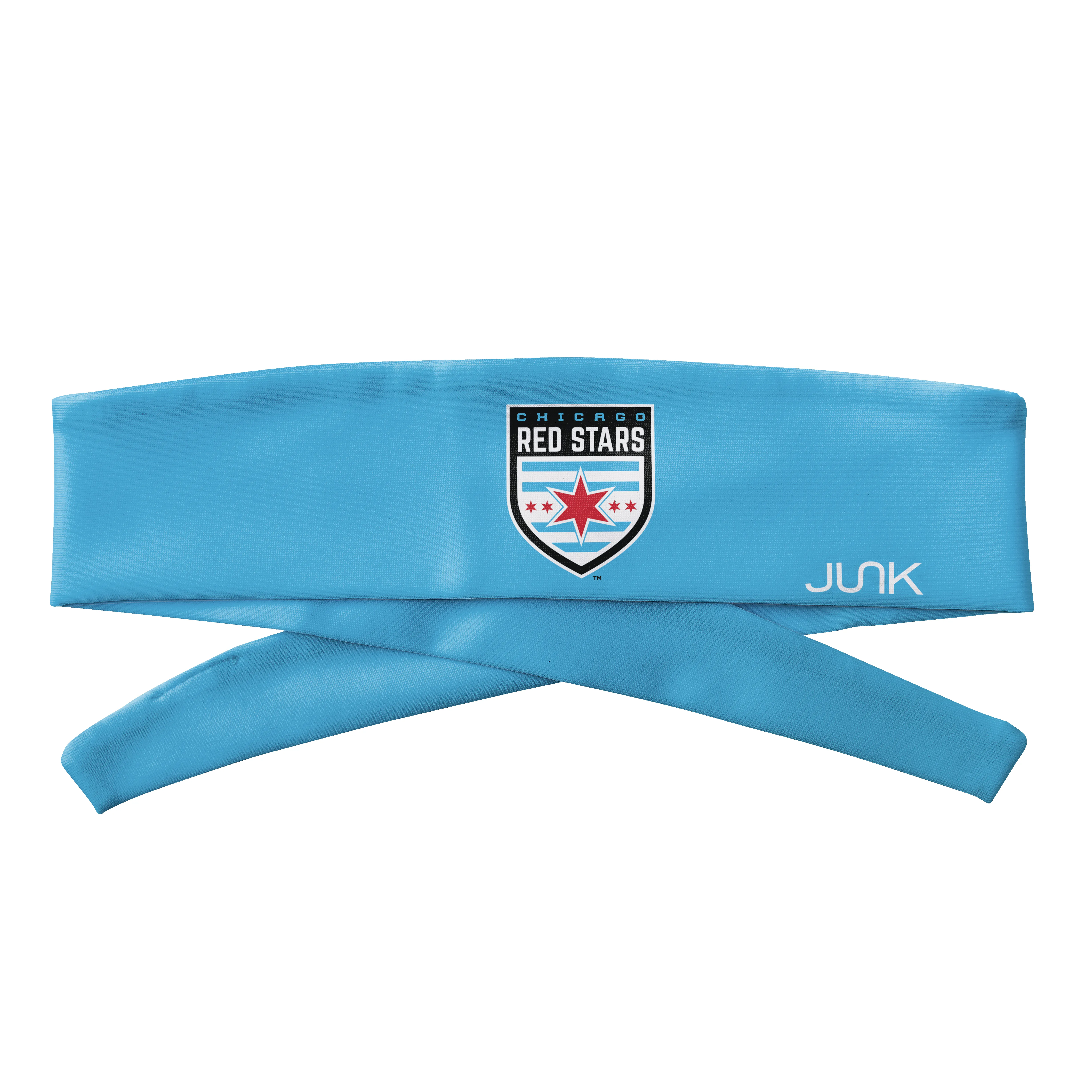 Chicago Stars FC: Logo Blue Flex Tie Headband sold by JUNK Brands product image thumbnail 3