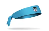 Chicago Stars FC: Logo Blue Flex Tie Headband sold by JUNK Brands