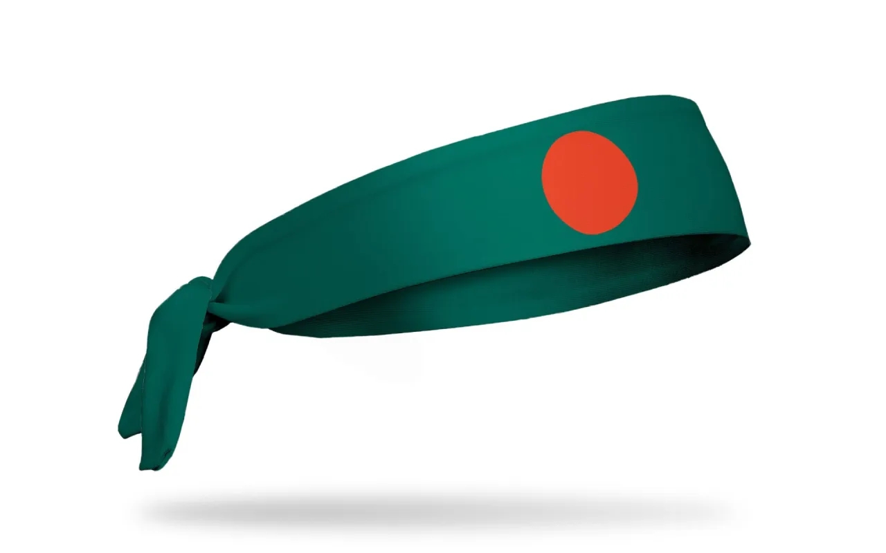 Bangladesh Flag Flex Tie Headband sold by JUNK Brands