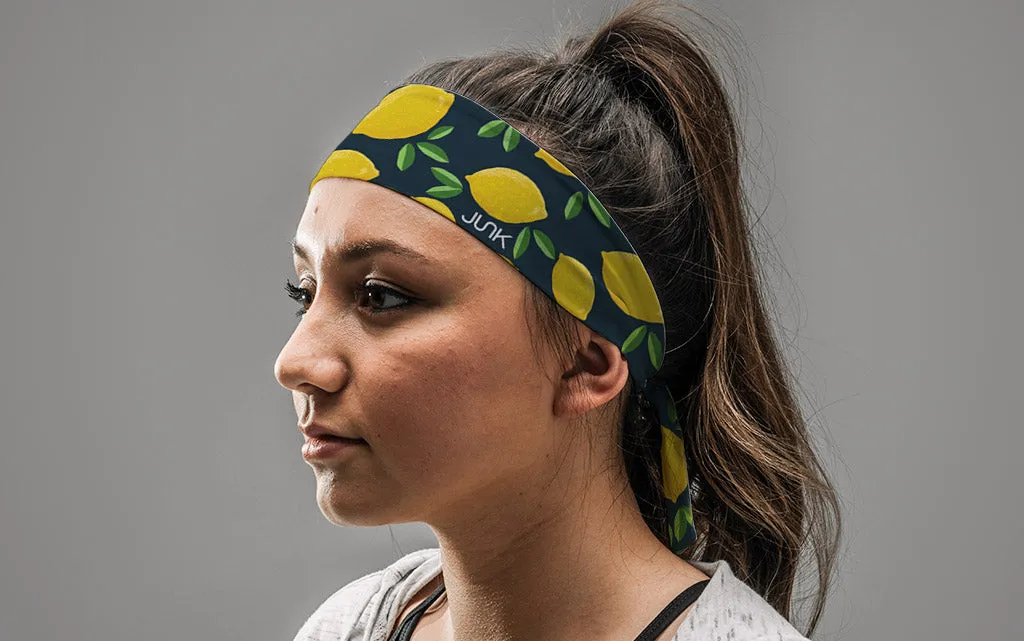 When Life Gives You Lemons Tie Headband sold by JUNK Brands product image thumbnail 3