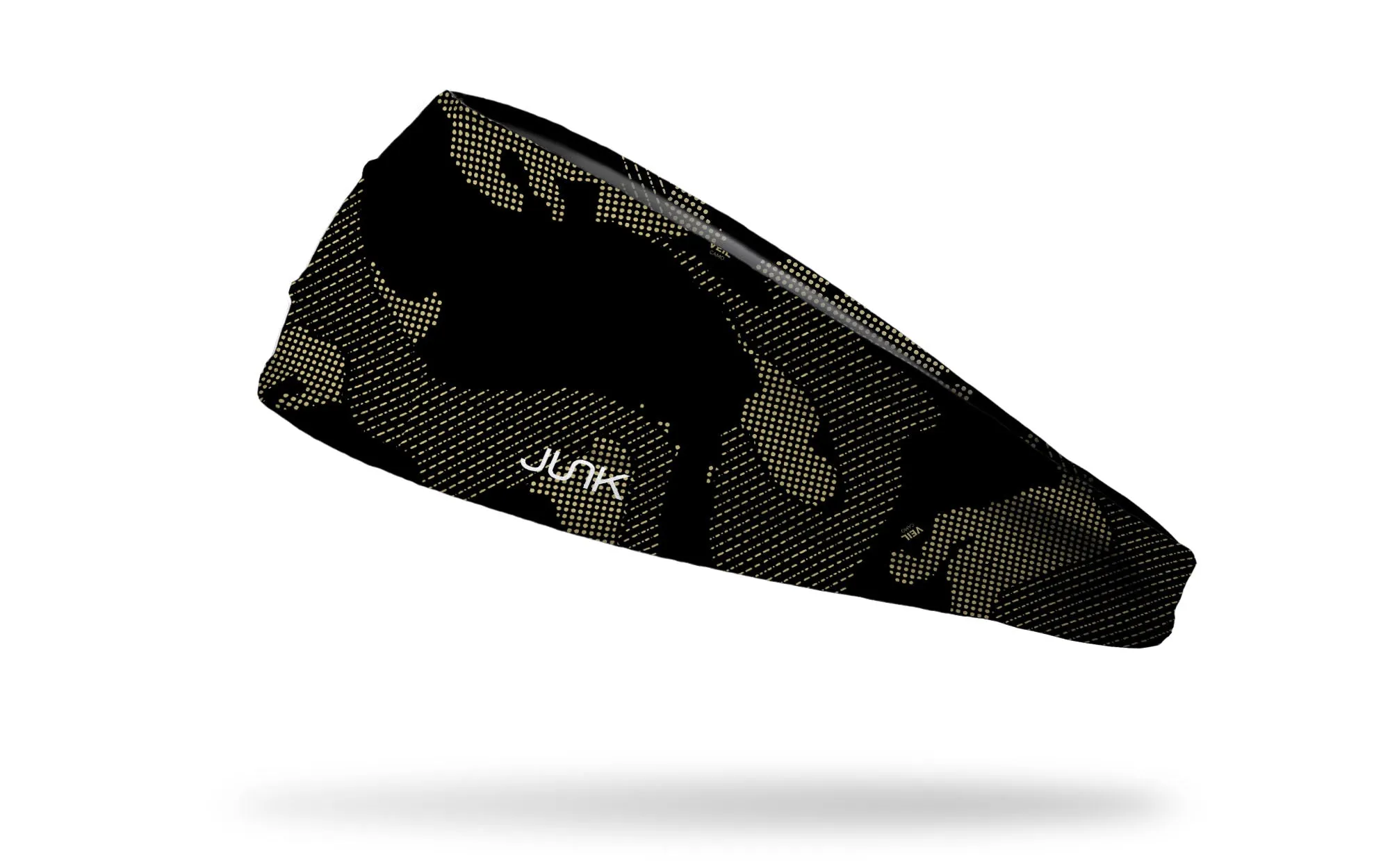 Veil: NanoWeave Gold Black Big Bang Lite Headband sold by JUNK Brands