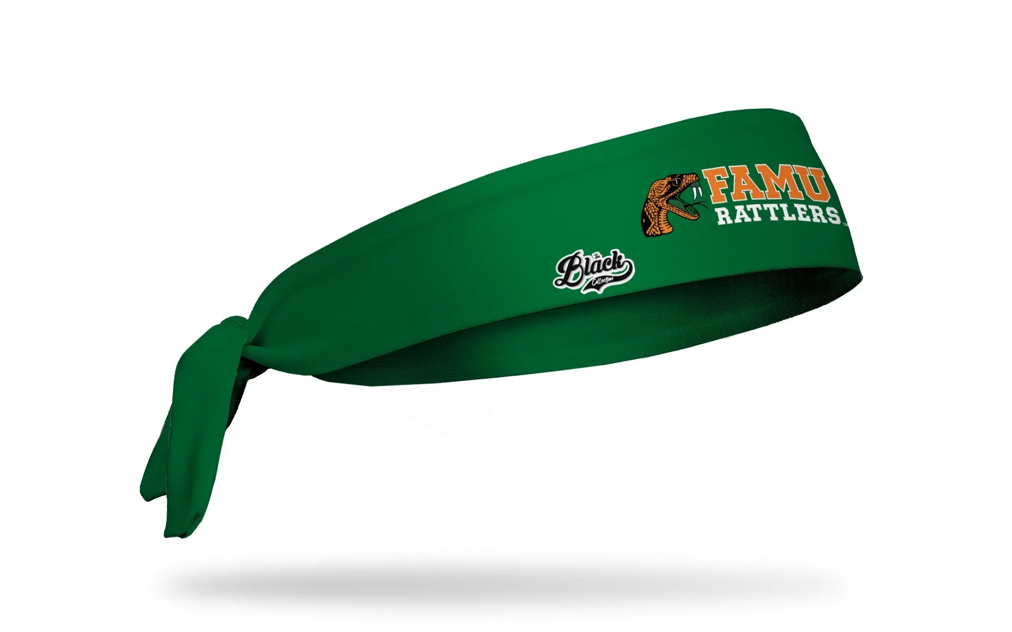 Florida A&M University: Logo Green Tie Headband sold by JUNK Brands product image thumbnail 2