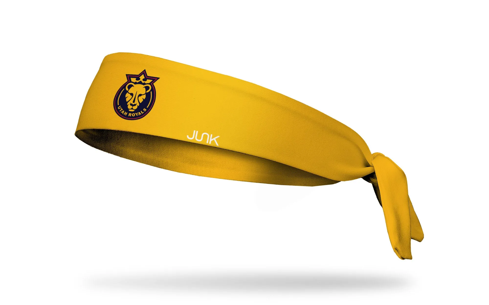 Utah Royals: Logo Yellow Flex Tie Headband sold by JUNK Brands