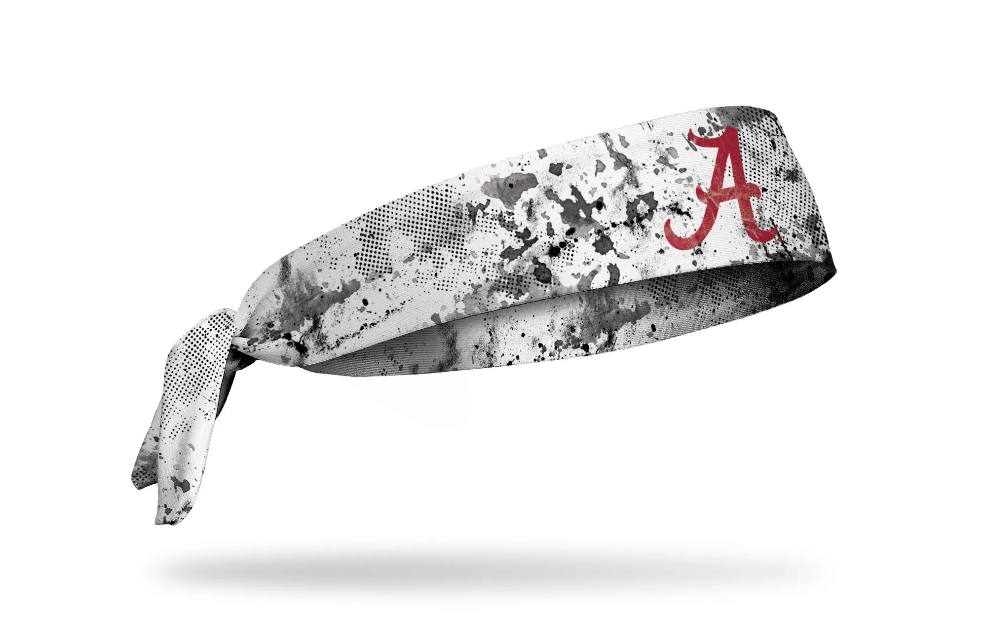 University of Alabama: Grunge White Flex Tie Headband sold by JUNK Brands product image thumbnail 2